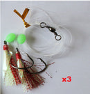 3 x 8/0 Chemically Sharpened Reef Catcher Flash Reef Rig Fishing Tackle - Bait Tackle Direct