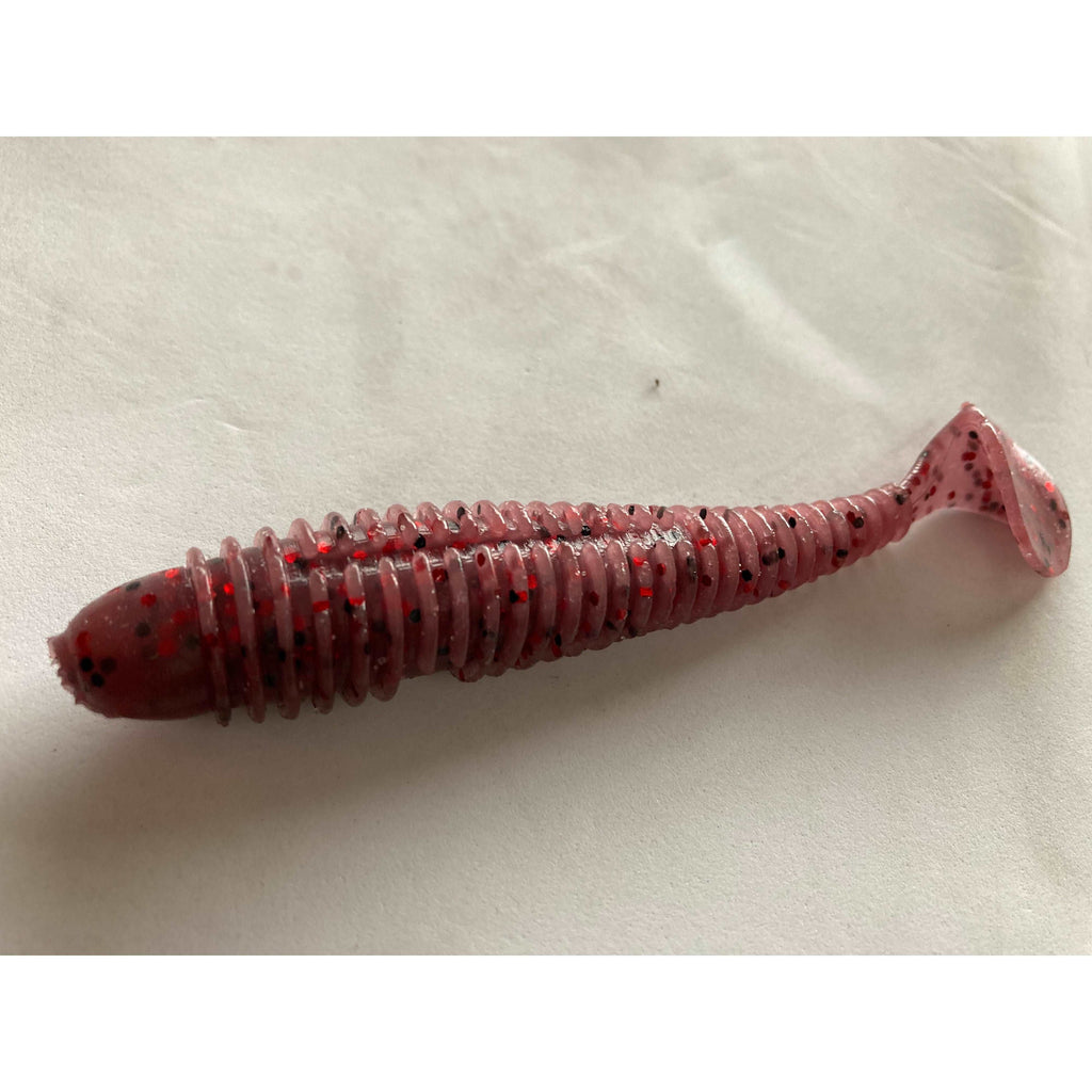 15x Fishing Soft Plastic Paddle Tail Grub 95 mm On 3 Colour