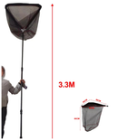 High-quanlity Strong 3 section Telescopic Large Landing Net with Nylon Coating - Bait Tackle Direct