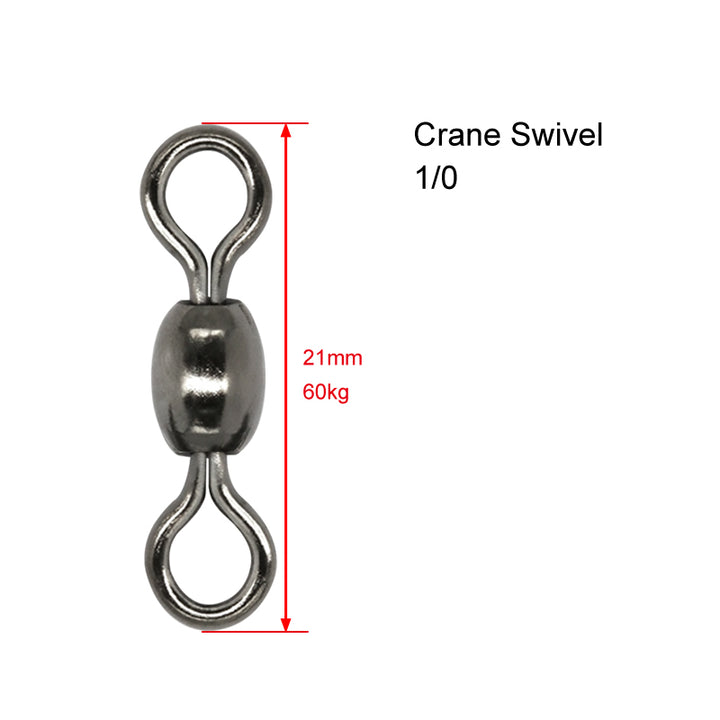 30 X Crane Swivels Size 1/0 Fishing Tackle