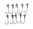 10 Size , 1/16 Jig Head Chemically Sharpened Hook Fishing Tackle - Bait Tackle Direct