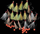 20 X DIY Flasher , Assorted Colours Whiting Rigs Hooks Size 2