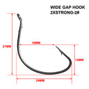 Wide Gap 2 x strong hook 1# 2# 4/0 6/0 8/0
