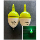 Masterpro 2 x LED Luminously Electronic Floats 3.5g w Battery Fishing Tackle - Bait Tackle Direct