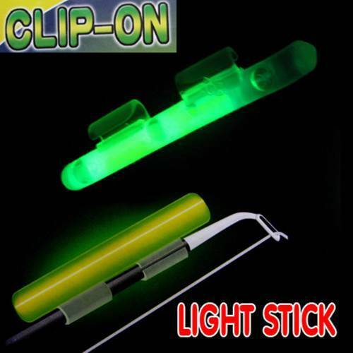 20 X Fluorescent Rod Glow Clip-on Lights Sticks Size XXL Fishing Tackle
