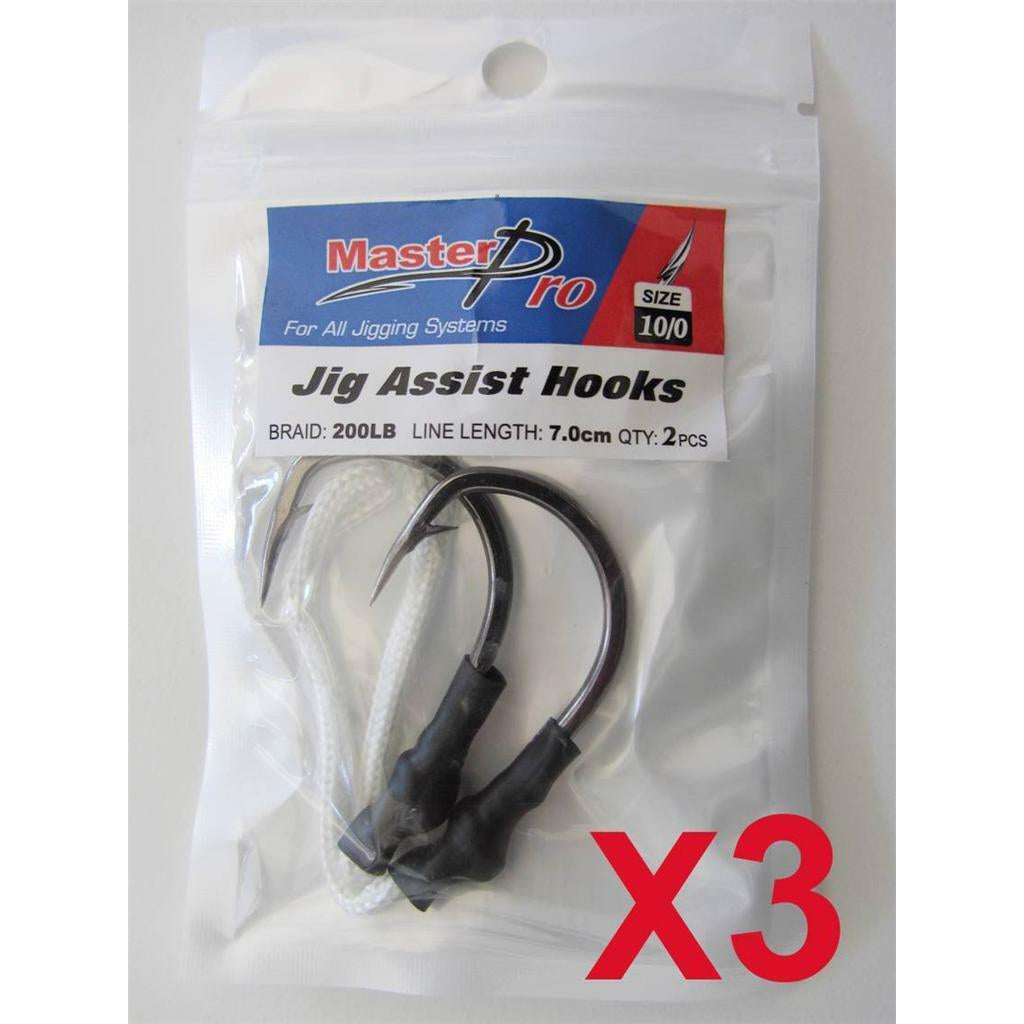 3 Packs Of Assist Jig Hook In Size 10/0 Fishing Tackle