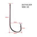 100 x 4/0 Chemically Sharpened Baitholder Fishing Hooks,Fishing Tackle Special - Bait Tackle Direct