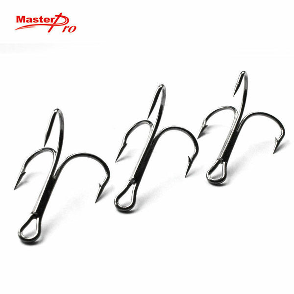 50 x Quality Chemically Sharpened Fishing Treble Hook Size 12# Fishing Tackle - Bait Tackle Direct