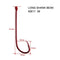100xQuality Long Shank 2# RED Fishing Hooks Fishing Tackle Special Offer - Bait Tackle Direct