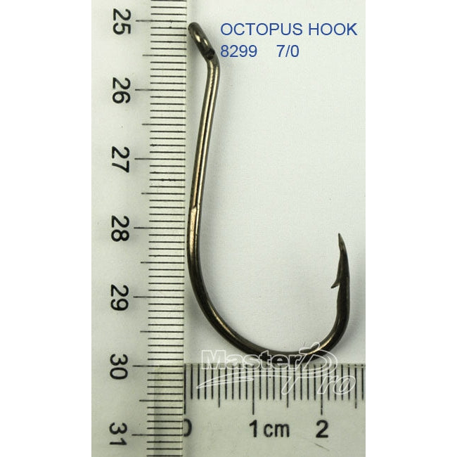 50 x #8/0 Chemically Sharpened Octopus Hooks Fishing Tackle