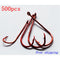 500X Long Shank Baitholder Hooks RED Size 2# Fishing Tackle - Bait Tackle Direct