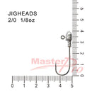 20 X Hook Size 2/0 Jig Heads High Chemically Sharpened Hooks Fishing Tackle - Bait Tackle Direct