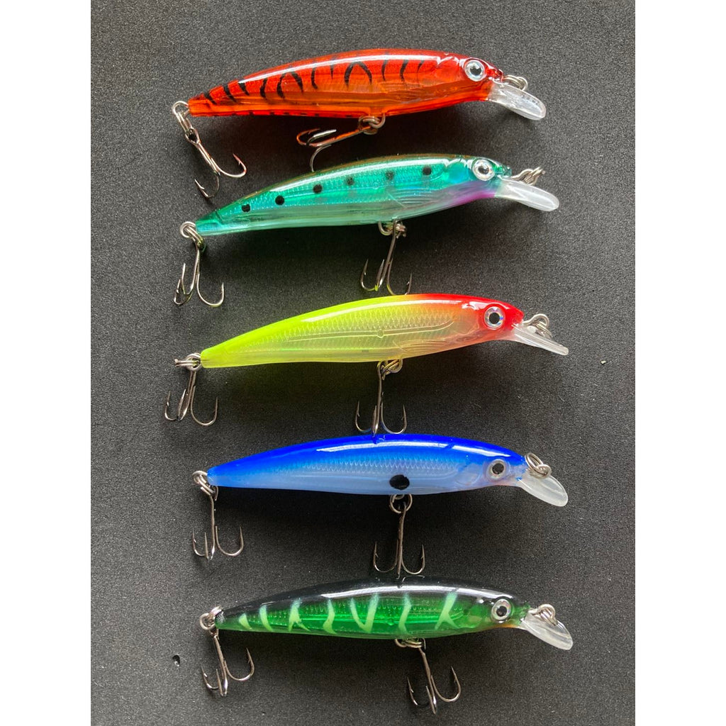 5 X Minnow Lures 9cm 7g Fishing Tackle / B | Bait Tackle Direct