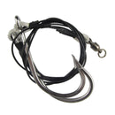 2 X Custom Design Shark Rig 8/0.10/0, 12/0 Stainless steel Twin Hook WireTrace Fishing Tackle