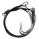 2 X Custom Design Shark Rig 8/0.10/0, 12/0 Stainless steel Twin Hook WireTrace Fishing Tackle
