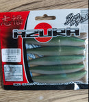 10pcs Soft Plastic Paddle Tail Shad Green Colour 12cm S3118 Bonus 5 Jig heads - Bait Tackle Direct
