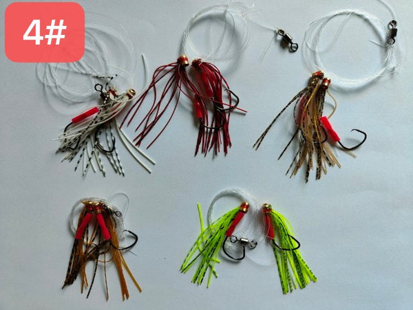 Master Pro Skirt Rigs Whiting Fishing Rigs in 5 colors 4# - Bait Tackle Direct