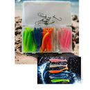 40pcs 7cm 2g shed paddle tail + 10pcs jig heads value pack - Bait Tackle Direct