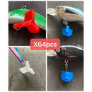 Treble Hook Cover Lure Hook Protector Multi-size 64pcs Fishing Tackle - Bait Tackle Direct