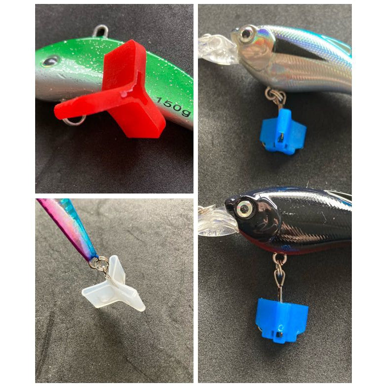 covers for fishing lures Safe Lure Storage Fishing Lure Wraps – 4 Or 8 Pack Clear PVC Lure Covers With Hook & Loop Closure, Protects Baits & Hooks