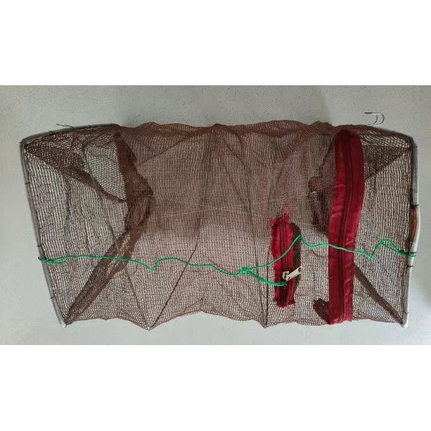 Fishing Net Rubber In Stock Crab Fish Crawdad Shrimp Minnow Bait Trap Cast Dip Net Cage Fish Trap - Foto 2