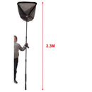 High-quanlity Strong 3 section Telescopic Large Landing Net with Nylon Coating - Bait Tackle Direct