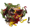 100pcs of Multi Colours Single Tail 3cm 1.5" (Random Colours) - Bait Tackle Direct