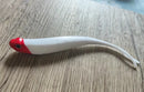 10pcs Shad Soft Lure Fork Tail 8.5g 13cm Red Head - Bait Tackle Direct