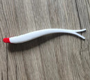 10pcs Shad Soft Lure Fork Tail 8.5g 13cm Red Head - Bait Tackle Direct