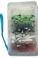 Fishing Rod Holder Waist Belt Bag + BONUS 50pcs Soft Plastics & Jigheads | Portable Fishing Kit | Built for Aussie Waters