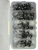 MasterPro Jighead Hook Kit – 45PCS Mixed Sizes + Bonus Tackle Box