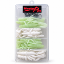 MasterPro 20pc 8cm Soft Plastic Crayfish Yabby Lures with 10 Jig Heads & Tackle Box
