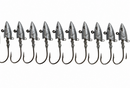 MasterPro Fish Head Jig Heads 10pcs 1.5oz 2oz Heavy Duty Hook Saltwater Fishing AU