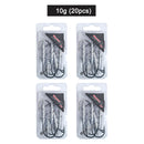 20x MASTERPRO 10g(3/8OZ) spine-style jig heads designed for Australian estuary and inshore fishing. Ideal for soft plastics and bait.