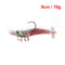 MASTERPRO Weighted Soft Shrimp Lures – 8pcs 9cm/10g – Saltwater Ready Fishing Tackle Hooks