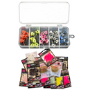 🎣 MASTERPRO Fish-Shaped Jighead & Soft Plastic Bundle – 100+ pcs (3cm)