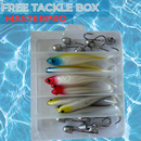 MASTERPRO Soft Plastic Lure Kit 12cm 9g – 9pcs + 10 Jig Heads + FREE Tackle Box | Australian Waters