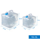 10L & 5L Collapsible Water Containers for Fishing Camping + FREE Back Bag