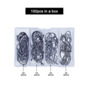 MASTERPRO 100pcs Octopus Beak Hooks – Sizes 2/0, 3/0, 4/0, 5/0 Fishing Tackle