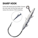 20x MASTERPRO 10g(3/8OZ) spine-style jig heads designed for Australian estuary and inshore fishing. Ideal for soft plastics and bait.