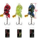 Metal Crab Fishing Lures 35mm 10g – 3 Pack (Hard Vibe Blade Baits) Tackle Hooks - Bait Tackle Direct