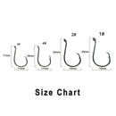 MASTERPRO 400pcs Fishing Octopus Circle Hooks – 4 Size Assortment