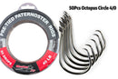 MASTERPRO 40LB Pre-Tied Paternoster Fishing Rigs – 20 Rigs per Spool, 80 Drops With $10 Hooks FREE!