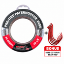 MASTERPRO 40LB Pre-Tied Paternoster Fishing Rigs – 20 Rigs per Spool, 80 Drops With $10 Hooks FREE!