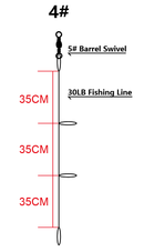 MasterPro 2 x Rig & Soft Plastic Wallets + FREE 20 DIY Paternoster Rigs (20LB & 30LB)