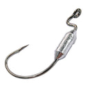 MasterPro Weedless Jig Head Kit – 24pcs Weighted EWG Hooks, Red Eye Jigheads & Weedless Rigs | 4 Sizes | Tackle Box Included | For Salt & Freshwater Structure Fishing (A)