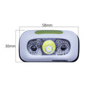 2X Rechargeable LED Headlamp 200 Lumens | Motion Sensor | Lightweight 45g | Type-C | Camping Fishing Hiking