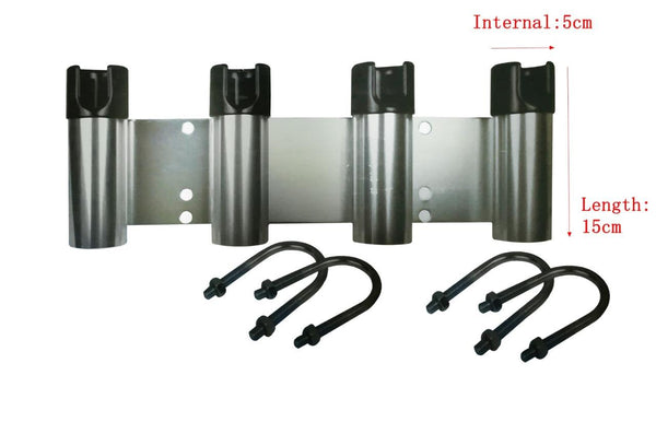 4 Hole Aluminum Boat/Bull Bar Rod Holder Rod Coaming Rack Fishing Tackle 4 Hole Aluminum Boat/Bull Bar Rod Holder Rod Coaming Rack Fishing Tackle