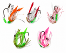 MasterPro Sliding Skirt Single Hook Rigs 10pcs | 4/0 5/0 6/0 | 60lb Line | Lumo Beads | Sliding Skirt | Aussie Saltwater Snapper Rig