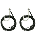 2pc Custom Designed Shark Rigs – Stainless Steel Single Hook, 200lb & 300lb Wire Trace